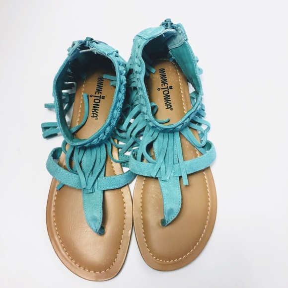 minnetonka turquoise sandals